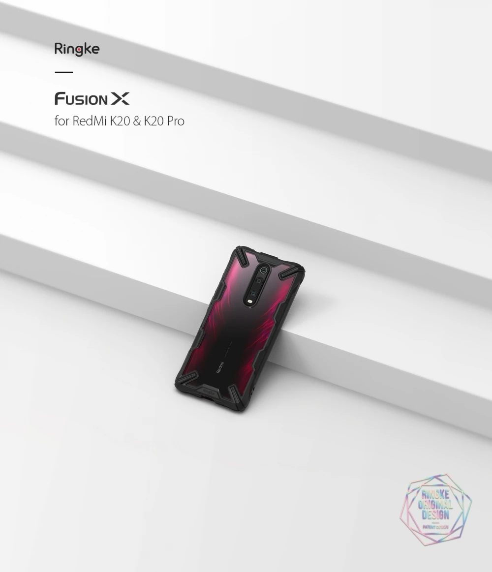 Чехол Ringke Fusion-X для Xiaomi mi 9T(mi 9T Pro), Прозрачная Жесткая задняя крышка из поликарбоната, мягкая ТПУ Рамка для Red mi K20(K20 Pro
