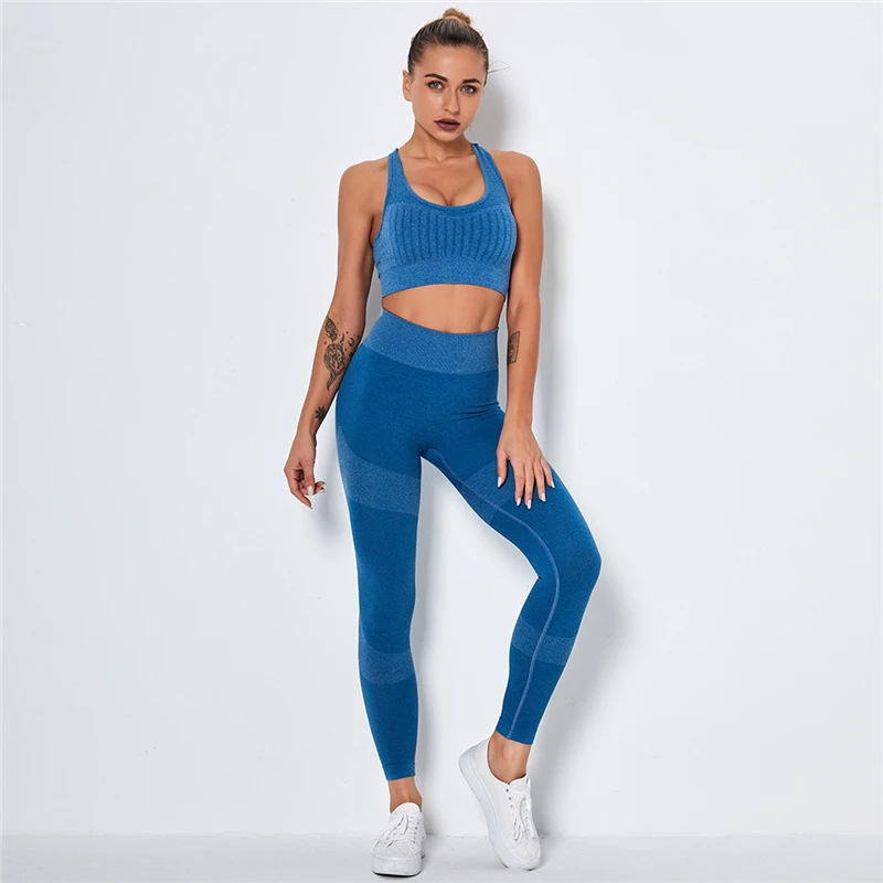 Sexy Sport Wear For Women Yoga Set Seamless Workout Gym Clothing Women 2  Piece Sport Clothes Leggings+sports Running Jogging - AliExpress