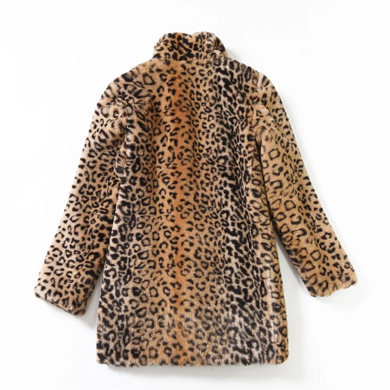 ZADORIN, Леопардовый принт, винтажный искусственный мех, шуба, Корейская уличная зимняя женская, большие размеры, поддельная Меховая куртка женская верхняя одежда