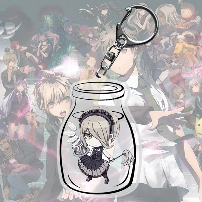 Anime Dangan Ronpa Danganronpa V3 Key Chains Two sided Keychain Cosplay