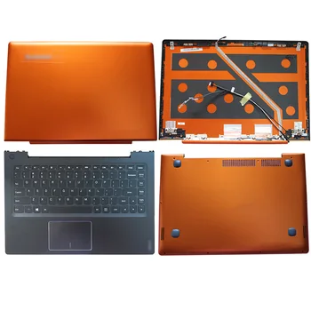 

NEW Laptop LCD Back Cover/Palmrest/Bottom Case For Lenovo Ideapad U330 U330P Non-Touch Orange 3CLZ5LCLV70