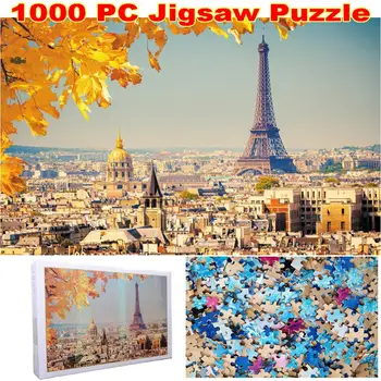 

Fall of the Iron Tower 1000 pieces of puzzle large 20 x 28 inches high difficulty big challenge ease stress educational game toy