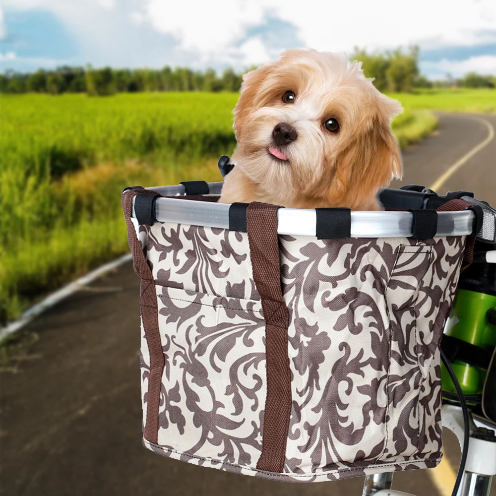 Pet Hond Kat Fiets Tassen Kat Hond Fietsstoeltje Fiets Mand Pouch Aluminium  Fiets Voor Bag Pet Carrier Bag - AliExpress Home \u0026 Garden