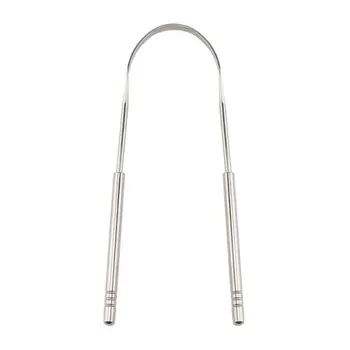 

U-Shaped Tongue Scraper Tongue Cleaning Brush Tongue Brush Stainless Steel Tongue Scraper Tongue Coating Cleaner