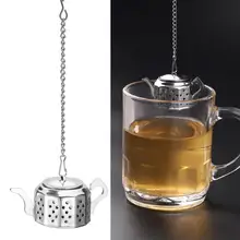 Чайный горшок из нержавеющей стали, чайный заварочный фильтр для специй и напитков, травяной фильтр+ поднос, XRAU