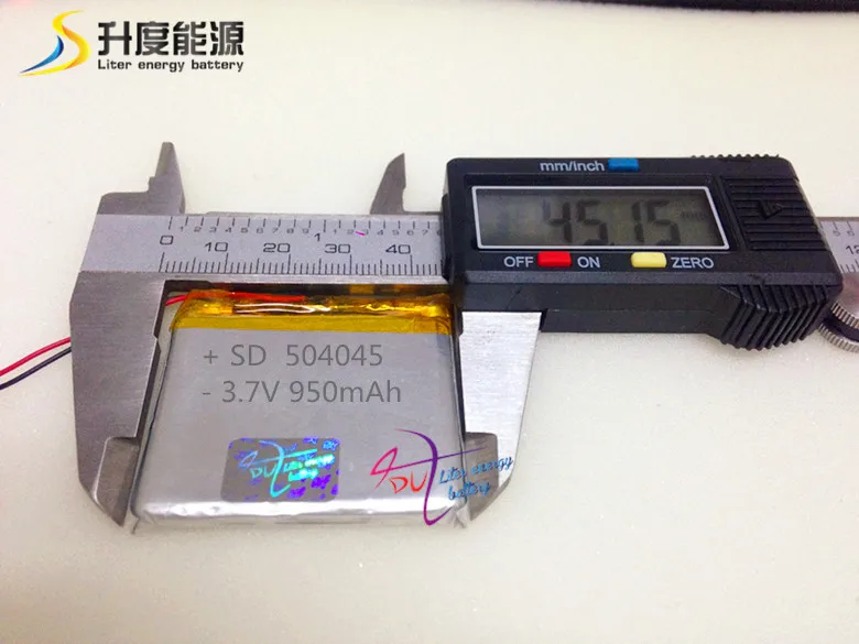 

Rechargeable best price li-polymer battery SD504045 3.7v 950mah for MP3 , MP4