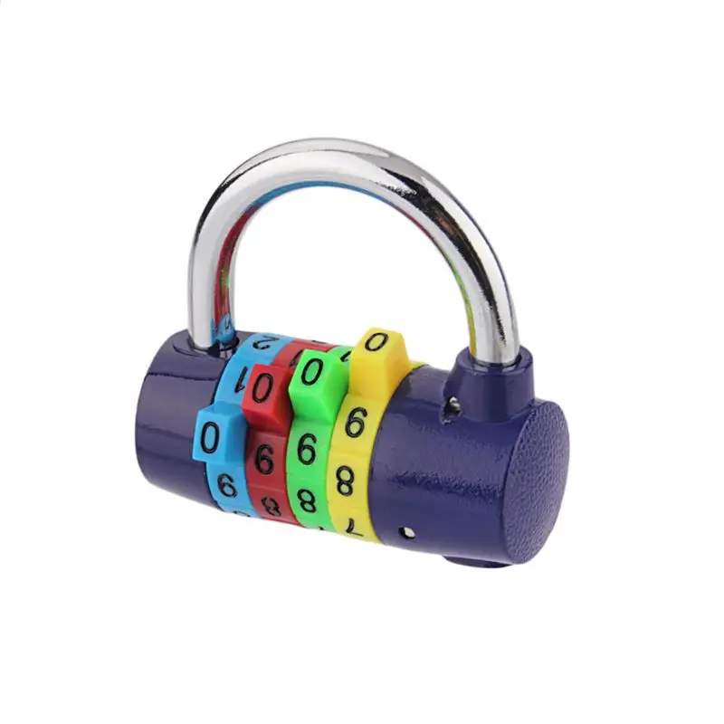 

4 Digit Number Code Password Combination Padlock Security Safety Gym Wardrobe Lock Travel Luggage Padlock