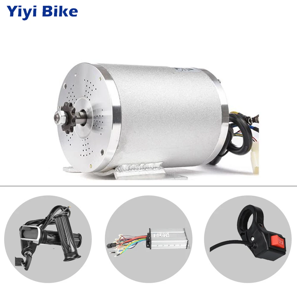 Электрический мотор BLDC 36 в 48 1000 Вт бесщеточный для велосипеда комплект