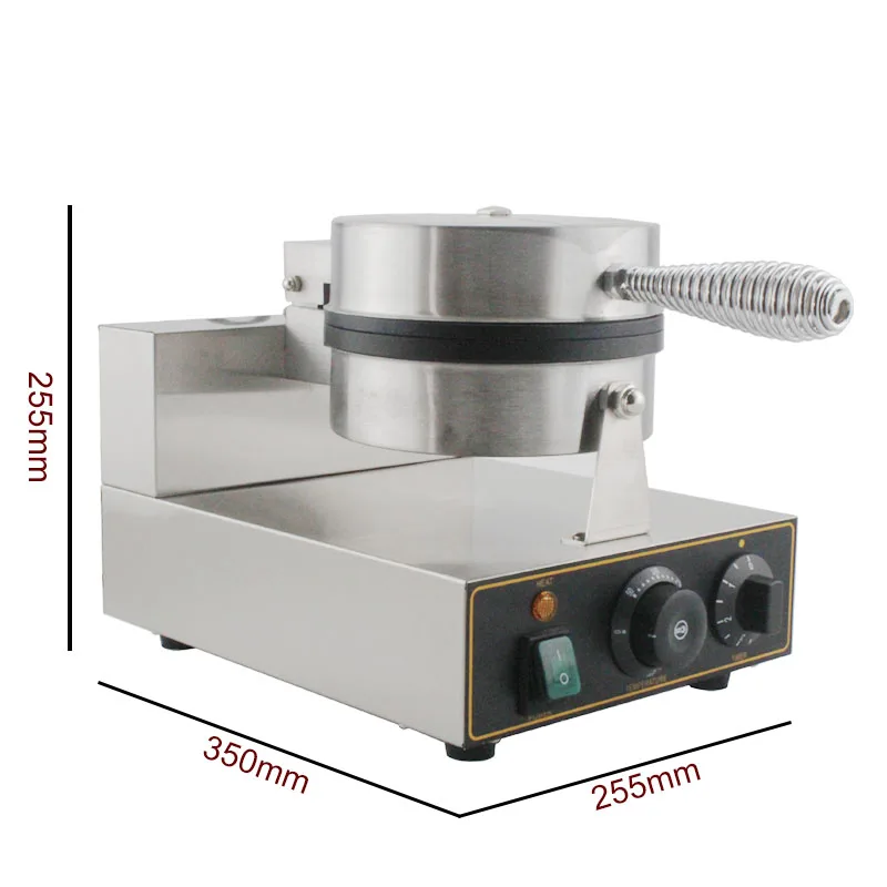 Горячая Коммерческая электрическая вафельница с одной пластиной для домашнего использования вафельная машина с антипригарным покрытием вафельница
