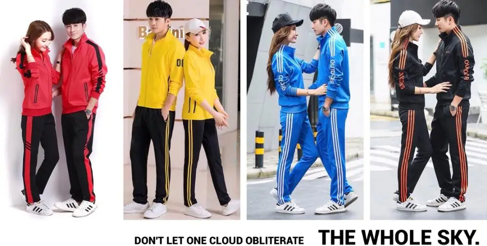 Ke conjunto de esporte casal família outono