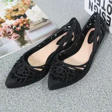 Женские туфли на плоской подошве с острым носком без застежки; водонепроницаемые Мокасины с закрытым носком; Туфли-лодочки; женская обувь; прозрачные тонкие туфли из ПВХ; удобные женские лоферы