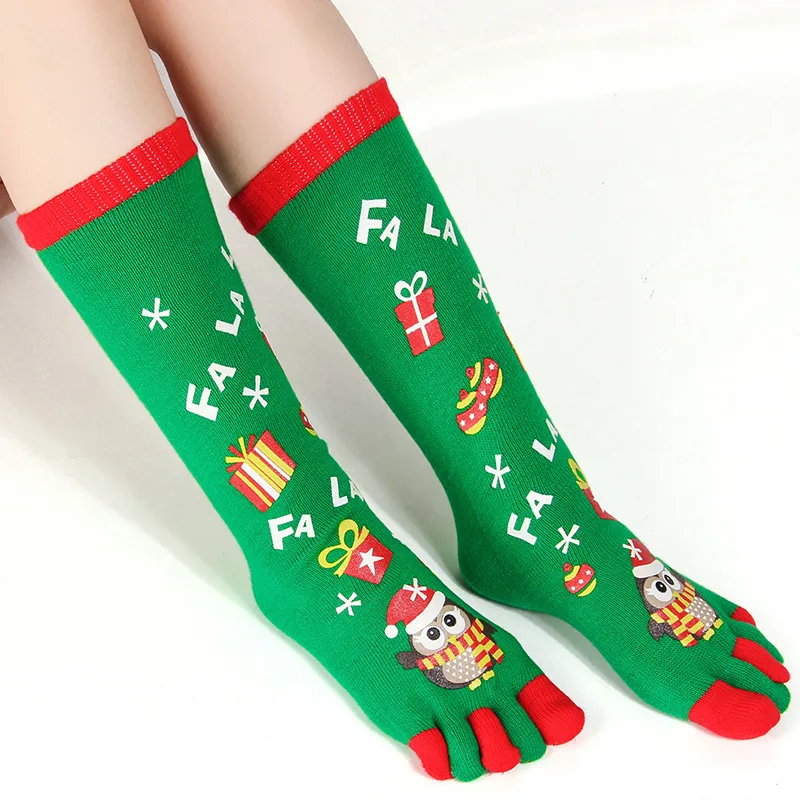 Santa Claus Christmas Elk Gift Socks Long Sock Cotton Socks Men Women Size Stereo Socks Cotton Cute Deer Socks Xmas Socks - Цвет: 8