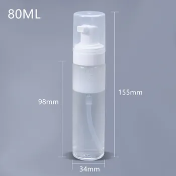

10PCS of 80ML Foaming Pump Bottle Plastic Empty Travel Bottles Soap Dispenser Pump Shampoo Lotion Bottle