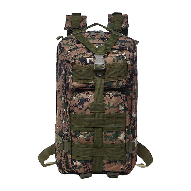 Мужской рюкзак большой емкости, нейлоновый Водонепроницаемый Военный военный рюкзак, мужской рюкзак, рюкзак для походов, походов, путешествий - Цвет: green