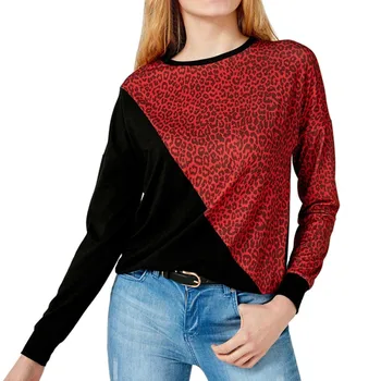 

2020 Sexy Leopard Printed Sweatshirt Winter Patchwork Long Sleeve Casual Sweatshirts Streetwear Pullovers Tops Ladies Femme!