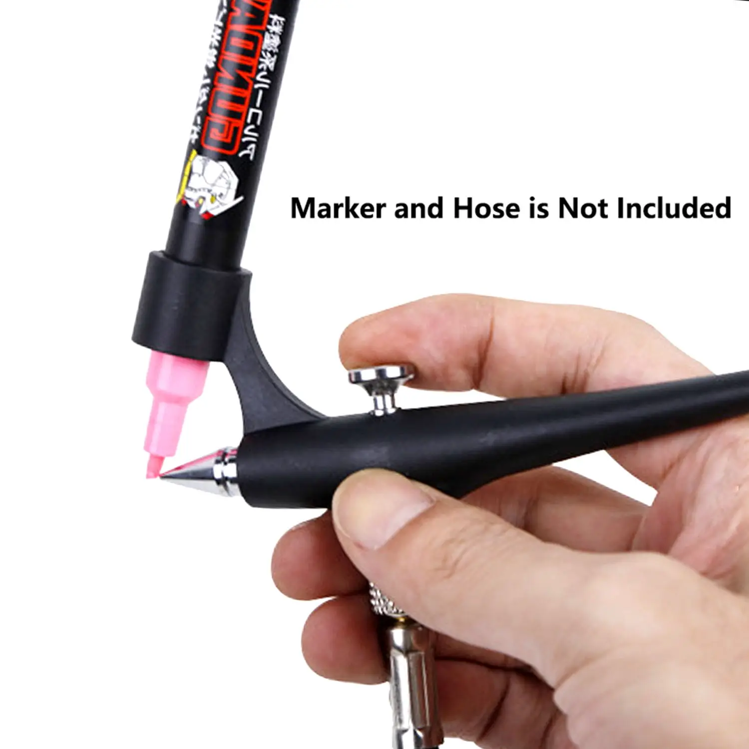 Портативный Аэрограф распылительный комплект для 2,0 маркера ручка для дизайна ногтей Рисование Моделирование инструмент для окраски легко распылять маркер пистолет