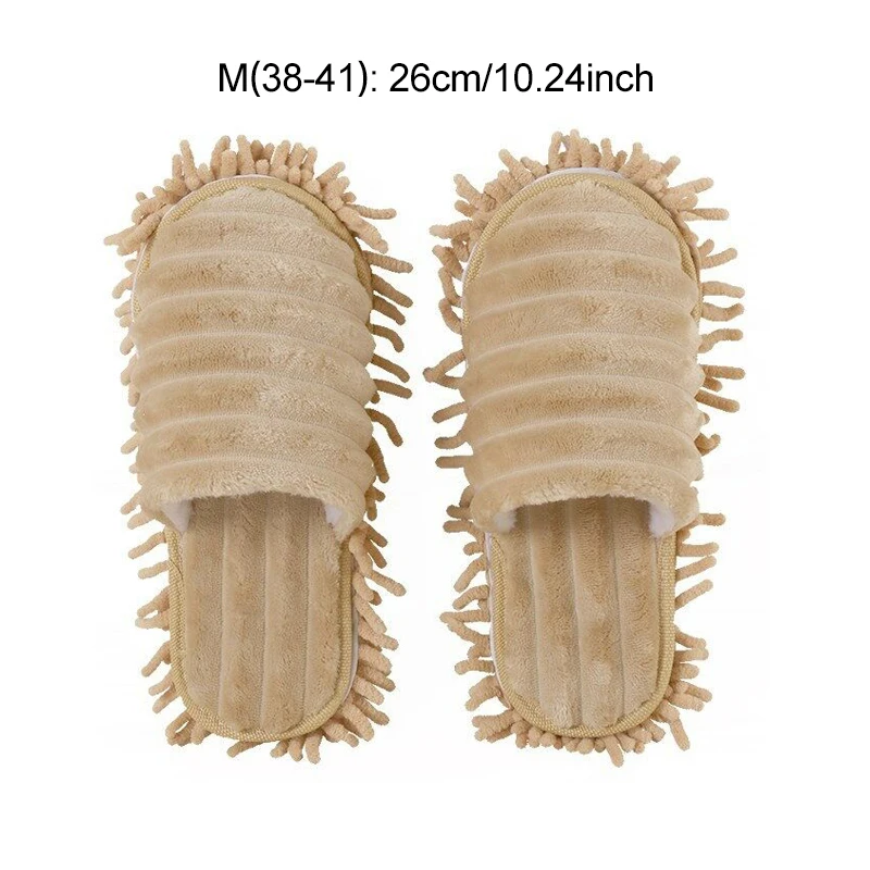 M-Brown S/M/L 2 шт./пара нескользящие носки для ног без застежки тапочки для швабры быстро для чистки и полировки пыли кухонные инструменты принадлежности для ванной комнаты - Цвет: M-Brown