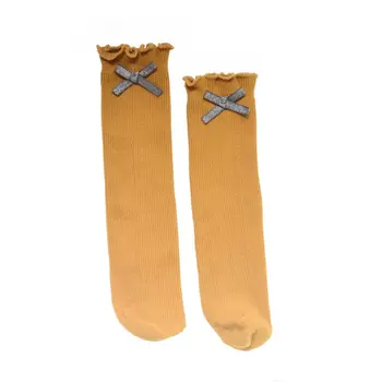 

Cotton Newborn Baby Stocking Kids Girls Bow Knee High Long Tube Princess Infant Pantyhose Children's Leg Warmer