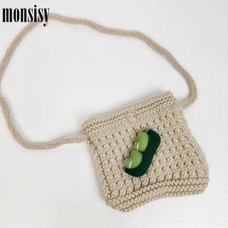 Новинка вязаная сумка Monsisy для мальчиков и девочек кошелек сумочка детский