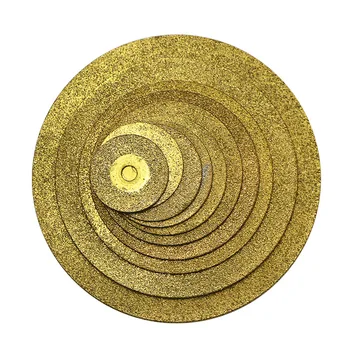 

Junejour 10pcs/set 16-60mm Diamond Wheel Saw Circular Cutting Blade Rotary Tool Titanium Plated Diamond Cutting Blade Kits