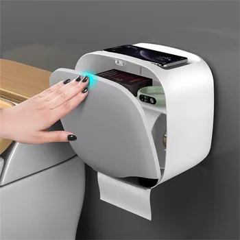 

VOGVIGO Toilet Paper Holder Shelf Tissue Box Waterproof Toilet Paper Tray Roll Paper Tube Storage Box for Bathroom Organizer