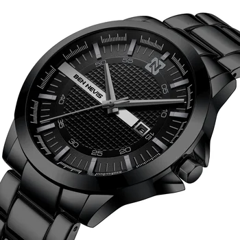 

New Men Fashion Military Stainless Steel Date Sport Quartz Analog Wrist Watch Luxury Date Business Clock Relogio Masculino Reloj