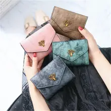 

New Korean Version Of The Tide Wallet Female Short Retro Small Tree Wild Student Wallet Female Card Package Coin Purse Coin Bag