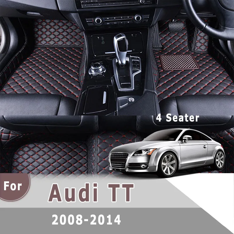 

RHD Custom Car Floor Mats For Audi TT 2014 2013 2012 2011 2010 2009 2008 (4 Seater) Interiors Accessories Styling Car Carpets
