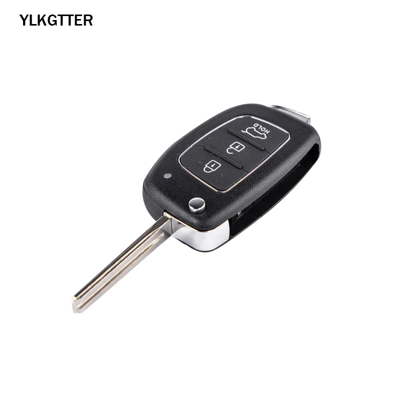 YLKGTTER 3 кнопки дистанционного ключа автомобиля для hyundai IX35 IX25 IX45 Elantra, Santa Fe Sonata 2013- с 433 МГц ID46 чип TOY40 лезвие