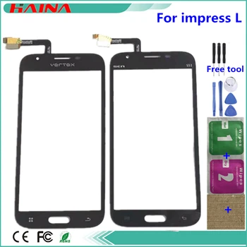 

4.7inch For VERTEX IMPRESS L Touch Screen Glass sensor panel lens glass replacement For IMPRESS L cell phone