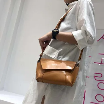 

Fashion Women Clutch Messenger Bags Genuine Leather Girls' Shoulder Bags Diagonal Lady Handbags New Small Messenger Bag