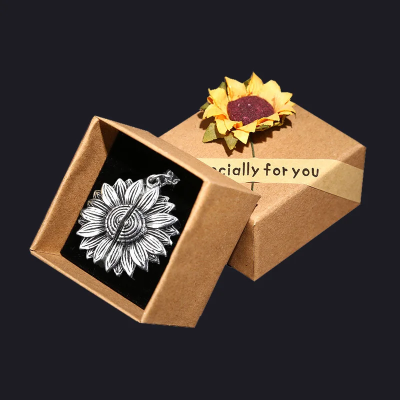 Дропшиппинг You Are My Sunshine открытый медальон подсолнечник, подвеска, ожерелье на заказ двухслойные гравированные ожерелья с буквой ювелирные изделия - Окраска металла: Золотой цвет