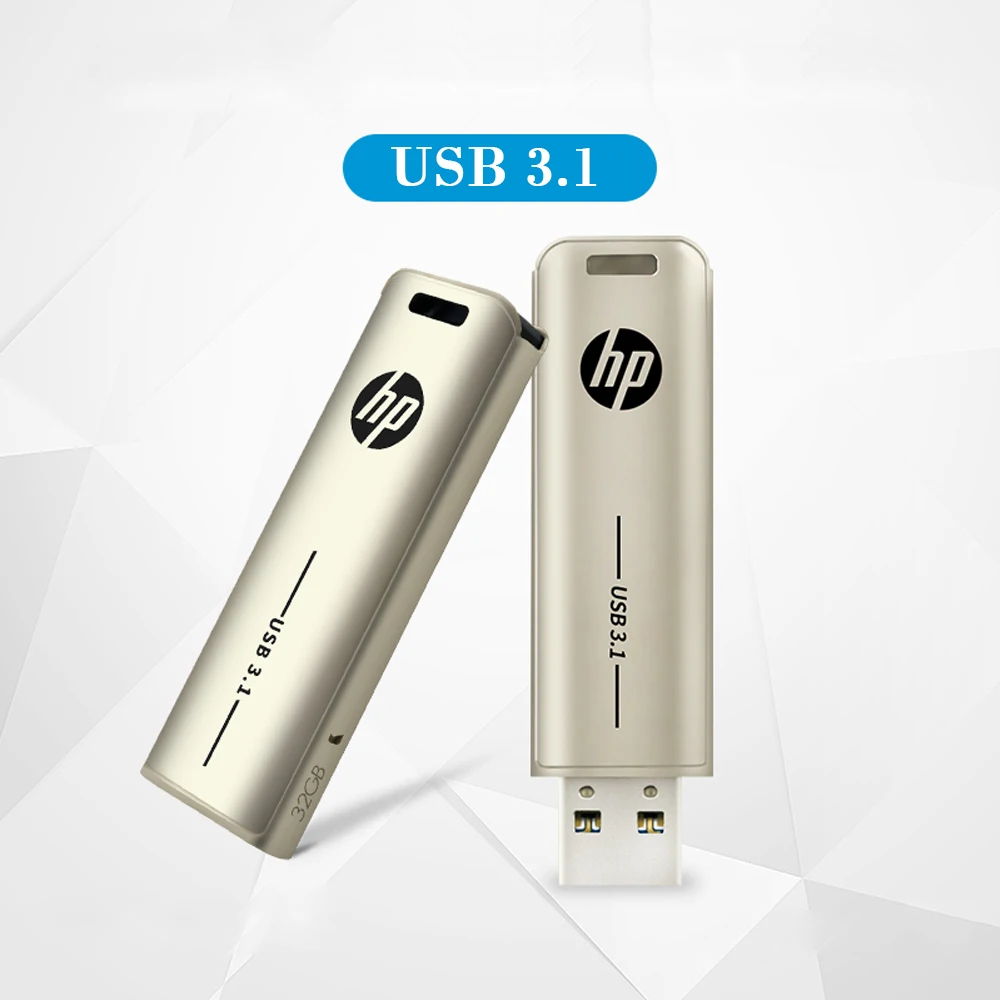 Металлический мини флеш накопитель HP Usb 3 1 128 ГБ 64 32 портативный карта памяти