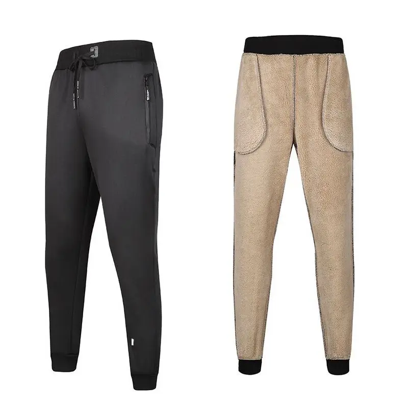 

Mens Thick Fleece Thermal Trousers Outdoor Winter Warm Casual Sports Pants Joggers Plus Velvet