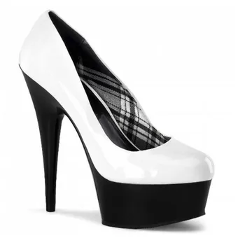 

BBZAI New pattern High Quality sexy Nightclub Super high heel Women's shoes 15cm Thin Heels Round Toe Waterproof 4CM 34-45 46