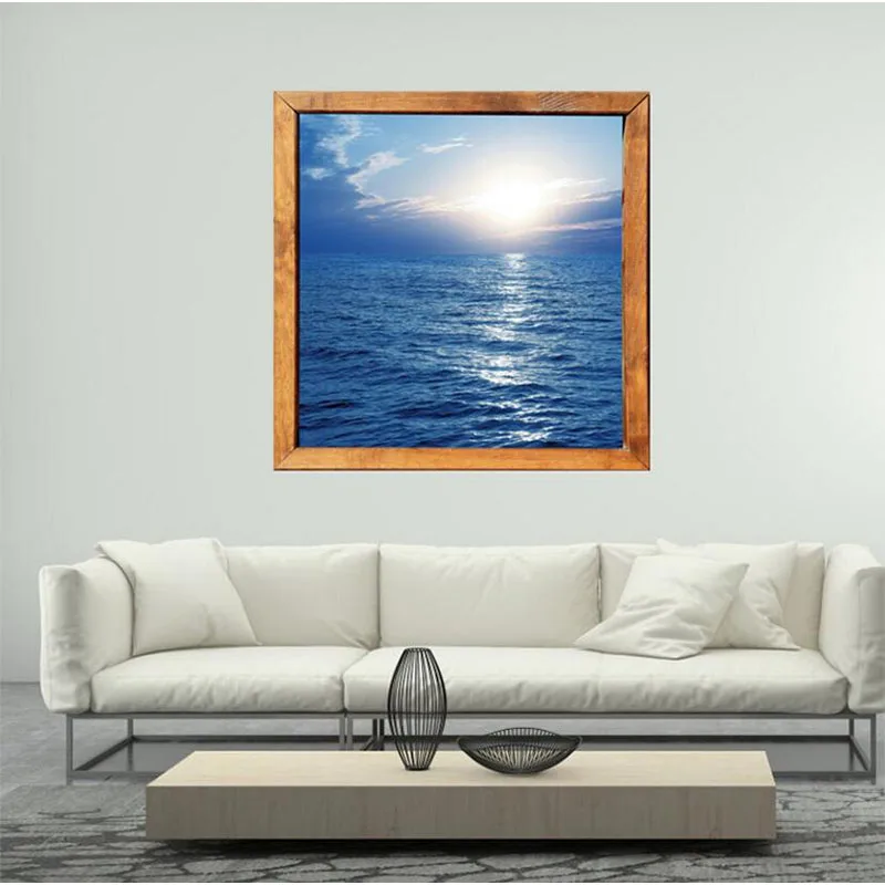 Фоторамка Sea Sunrise декоративные наклейки 3d настенные Стикеры для гостиной
