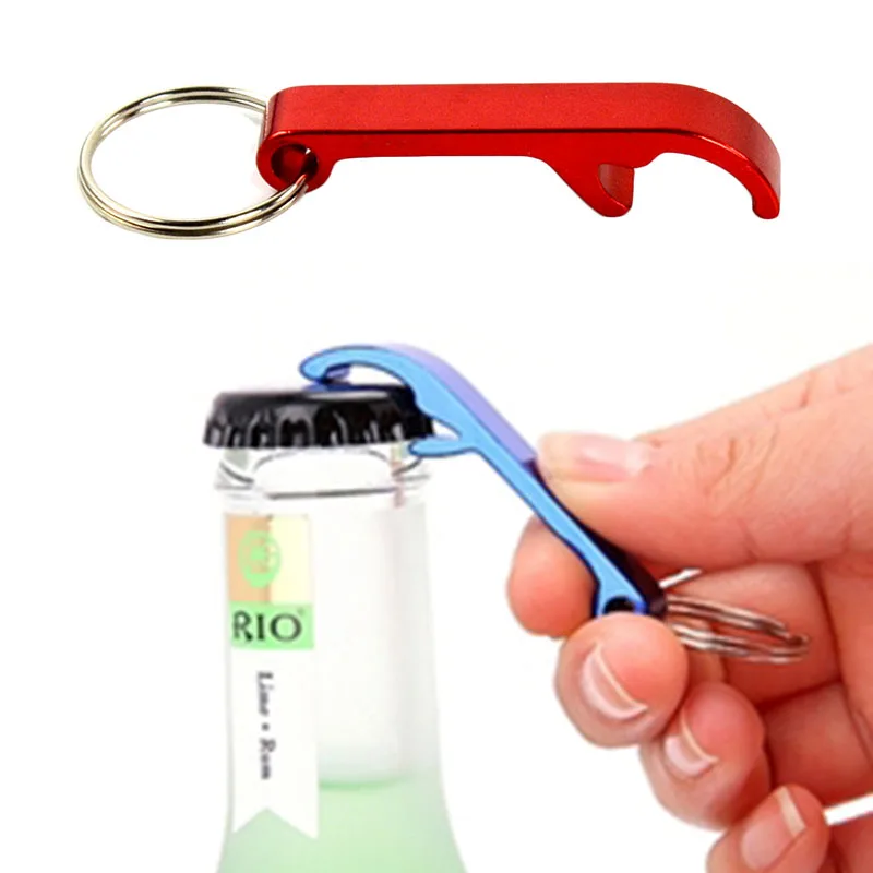 Random Beer Bottle Can Opener Beverage Keychain Claw Ring Tool Best NEW 