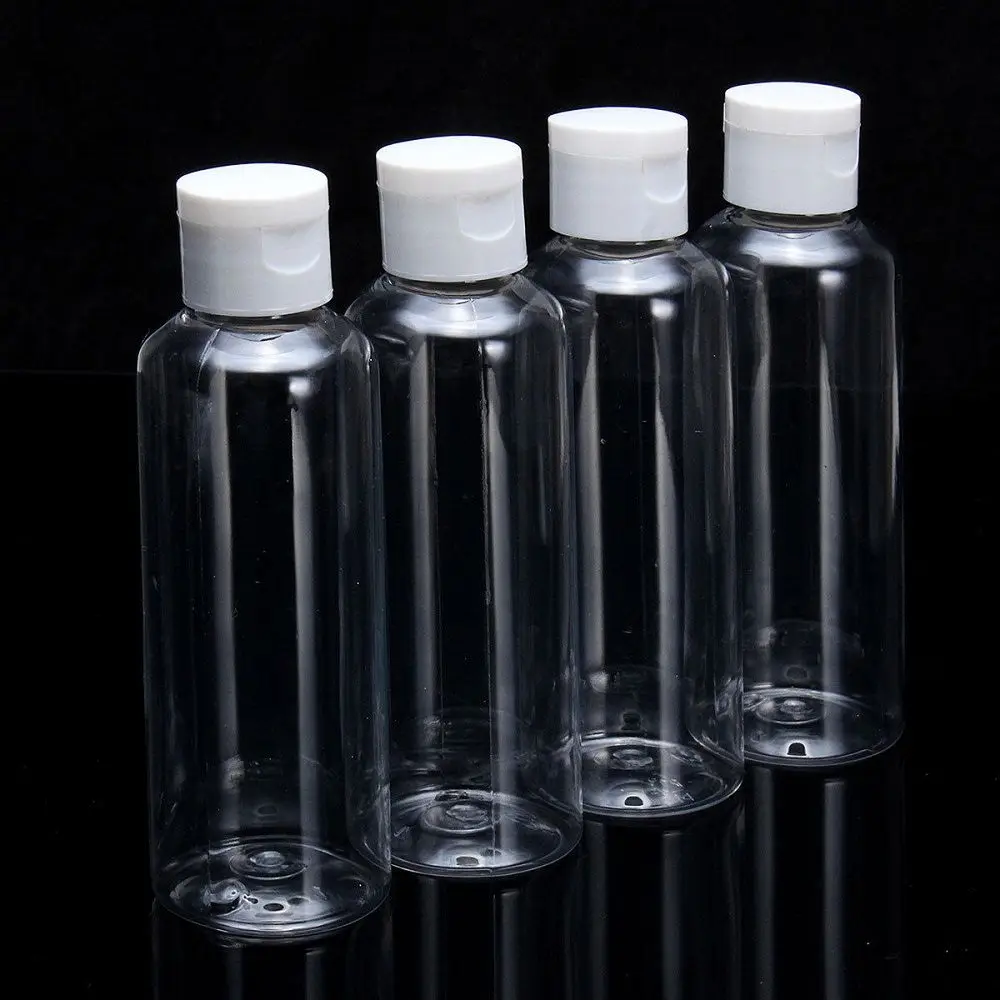 

100ml Clear PET Empty Refillable Bottles Travel Use Lotion Liquid Shampoo Makeup Container Portable Cosmetic Jars Pot Hot Sale