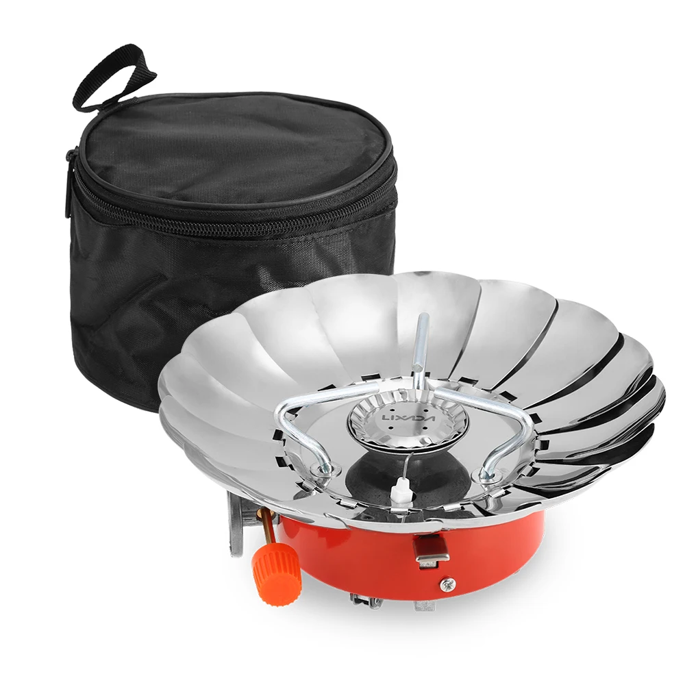 2800W Folding Camping Stove Windproof Outdoor Gas Burners Furnace Backpacking BBQ Picnic Cooking Cookware | Спорт и развлечения