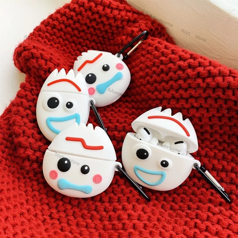Оригинальные Аниме фигурки Disney Toy Story 4 Forky Bluetooth наушники защитный рукав подходит
