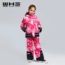 WHS горячая Распродажа, новые зимние костюмы для девочек детская Лыжная спортивная куртка ветронепроницаемое водонепроницаемое теплое пальто для подростков лыжная куртка на зиму, 4