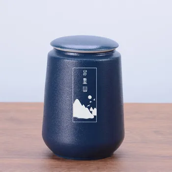 

Japanese Style Tea Box 3 Colors Ceramics Tea Jar Storage Container Home Decor Matte Tea Caddy Kitchen Coffee Storage Cans Pots