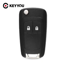 KEYYOU – coque de clé de voiture à rabat avec vis, pour OPEL VAUXHALL Zafira Astra Insignia Holden, étui pour clé télécommande à 2 boutons