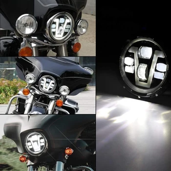 

7 Inch Headlight LED Round Headlight with Hi/Lo Beam DRL Turn Signal for Road King Honda Motorcycle