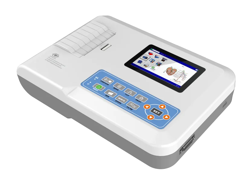 Real Manufacturer CONTEC ECG300G CE Digital Portable 12 Leads Pc 3 Channel ECG Machine