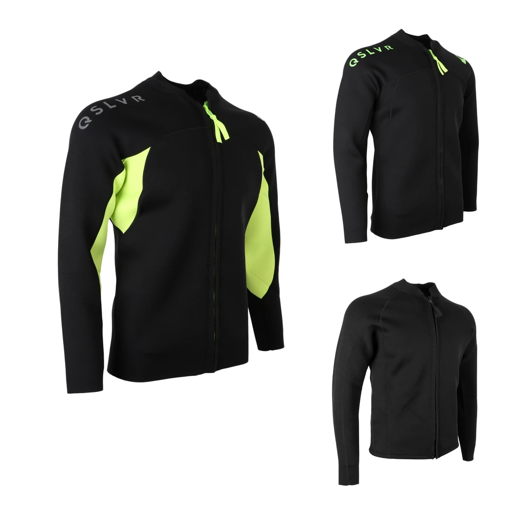 

Performance 3mm Neoprene Men's Wetsuit Top & Long Sleeve Front Zipper for Scuba Diving Snorkeling Spearfishing Swim