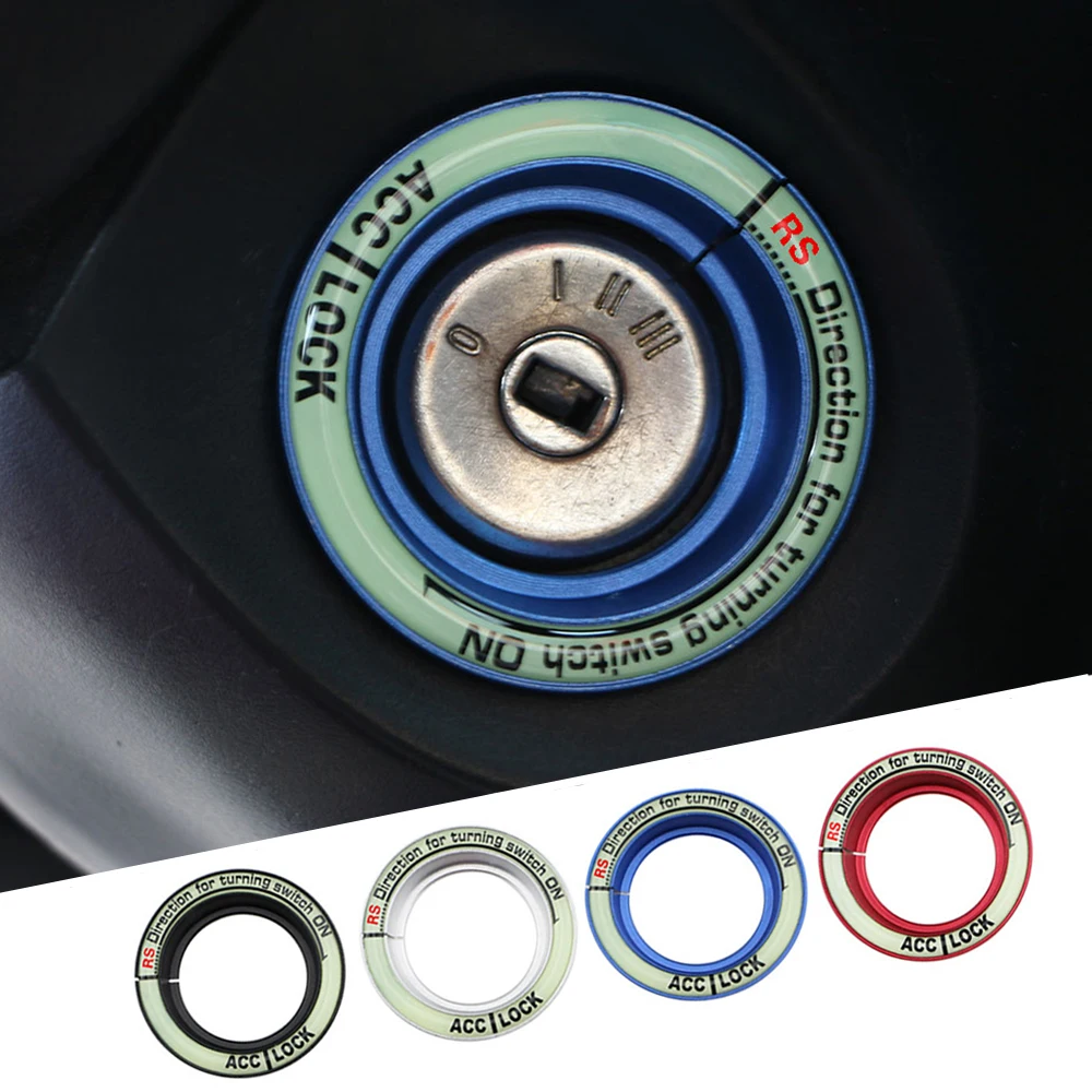 

DAEFAR Car Ignition Key Switch Ring Cover Hole Circle Carbon Fiber Stickers for Focus 2 MK2 3 MK3 MK4 Kuga Everest