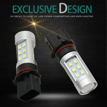 

2pcs Car LED P13W Fog Lights bulb Daytime Running Day Light DRL For Peugeot 508 Reverse Lamp Daytime Running Signal Light