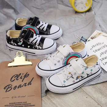

2020 Fashion Spring Shoes Kids Canvas Shoes Size 25-38 Children Sneakers Kids Sneakers Girls Sneakers Boys Shoes