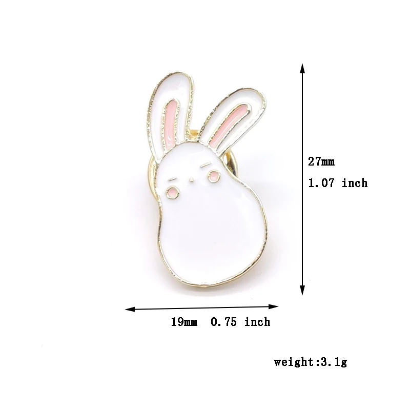 

Collection Enamel Pin Cartoon Rabbit Carrot High Quality Brooch Lapel Pin Custom Badge Gift for Kids Girl Women Brooch